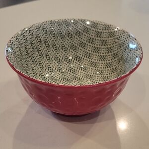 Like New Hallmark Red Holiday Bowl